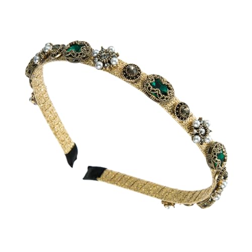 Gogogmee Barocke Perlen-haarband Mit Zirkonia Elegantes Stirnband Für Damen Für Hochzeiten Festlichkeiten Und Alltäglichen Gebrauch Stilvolles Accessoire Zur Verhinderung Von Haarausfall Be von Gogogmee