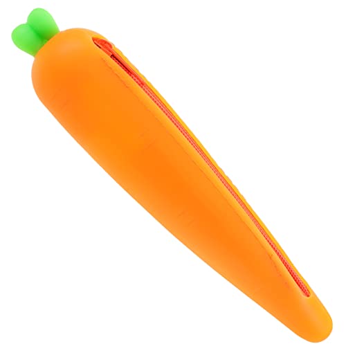 Gogogmee 1Stück Karottenförmiger Silikon Mäppchen für Kreative und Leicht zur Organisation von Schreibwaren und Kosmetik Lustiges Design für Schreibtisch Gogogmee 1Stück Karottenförmiger Silikon Mäppchen für Kreative und Leicht zur Organisation von Schreibwaren und Kosmetik Lustiges Design für Schreibtisch von Gogogmee