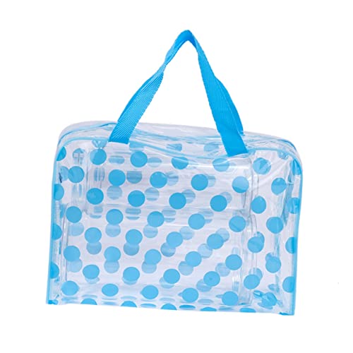 Gogogmee 1Stück PVC Transparente Kosmetiktasche Multifunktionale wasserdichte Aufbewahrung für Reisen Damen für Toilettenartikel Make Up und Mehr von Gogogmee