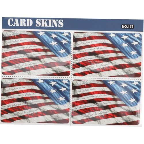 Gogogmee 1satz PVC Aufklebern Für Kreditkarten Us-flaggen-Muster Schmal Und Abnehmbar Schützt Debitkarten Karten Und Schlüsselkarten von Gogogmee