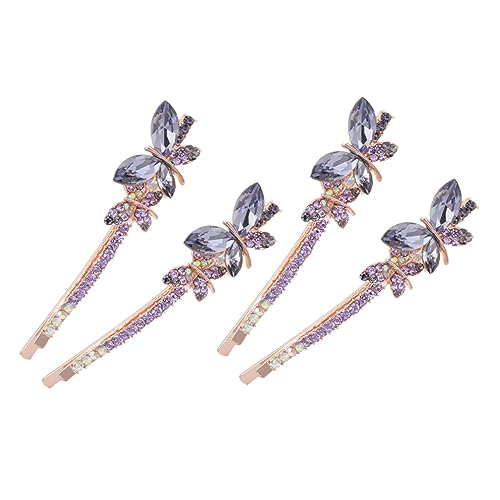 Gogogmee 2paare Strass Haarspangen Schmetterlinge Haarspangen Frauen Haarschmuck Haarklammern Für Damen Mädchen Party Hochzeit Mottoparty Schmuck Accessoires von Gogogmee