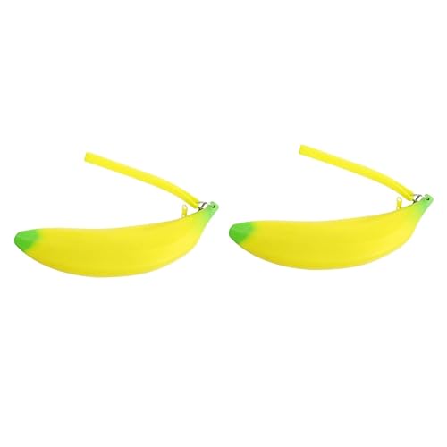 Gogogmee Federmäppchen Aus Silikon in Bananenform Für Jungen Und Mädchen Schreibwaren Federmäppchen 2 Stück von Gogogmee