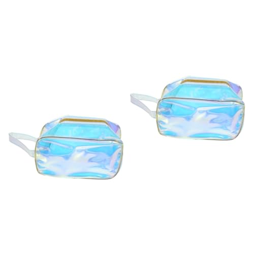 Gogogmee 2 Stück Reise-kulturbeutel Make-up-Tasche TPU Leicht Make-up-Organizer Tragbare Aufbewahrungstasche Für Frauen von Gogogmee