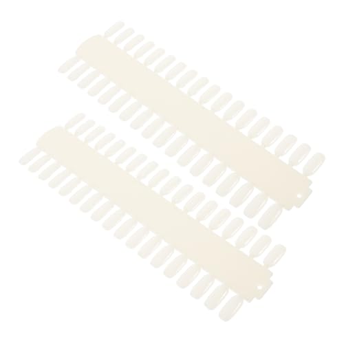 Gogogmee 2 STÜCK Teiliges Nagellack Farbdisplay mit Tipps Langlebige für DIY Nail Training Nageldesign Übung Nagelstudio Farbkarte Praktische Nail Polish Display Palette von Gogogmee