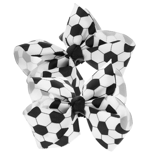 Gogogmee 2 Stck Teiliges Kleine Fußball haarspangen für Mädchen Stabile Haarklammern mit Süßer Schleifenform Modische Langlebige und Leichte Haarschmuck accessoires für Alltag und Party von Gogogmee