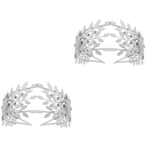 Gogogmee 2 Stück Elegantes Haarband Aus Legierung Mit Blatt-design Bequemes Haarband Für Brautjungfern Haarspange Accessoire Für Mädchen von Gogogmee
