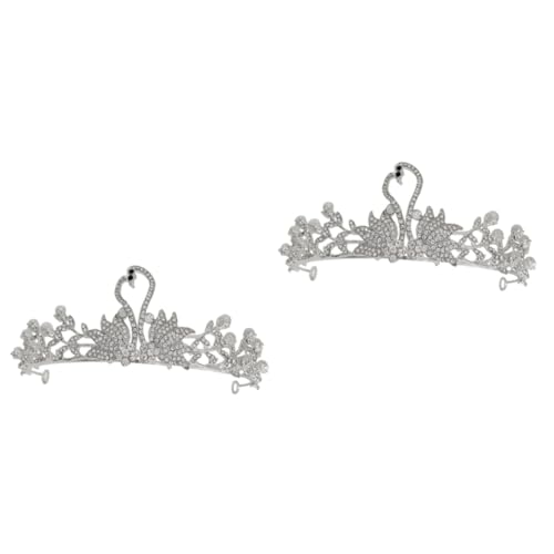 Gogogmee 2 Stk Schwanenkrone Strass-kopfschmuck Krone Für Mädchen Barockes Haarband Haargummis Für Kinder Haargummis Für Kleine Mädchen Zartes Haar Strass-prinzessin Legierung Silver Gogogmee 2 Stk Schwanenkrone Strass-kopfschmuck Krone Für Mädchen Barockes Haarband Haargummis Für Kinder Haargummis Für Kleine Mädchen Zartes Haar Strass-prinzessin Legierung Silver von Gogogmee