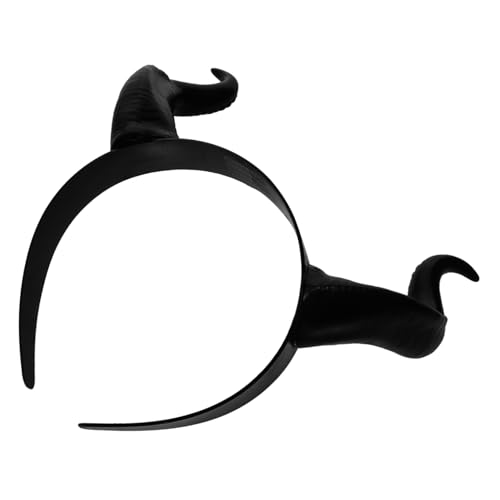 Gogogmee 2 Stk Stirnband Aus Horn Kopfschmuck Aus Teufelshorn Haarspangen Aus Teufelshorn Teufelshörner-stirnband in Meiner Nähe Cosplay-kopfbedeckung Tierhaarspangen Plastik Black von Gogogmee