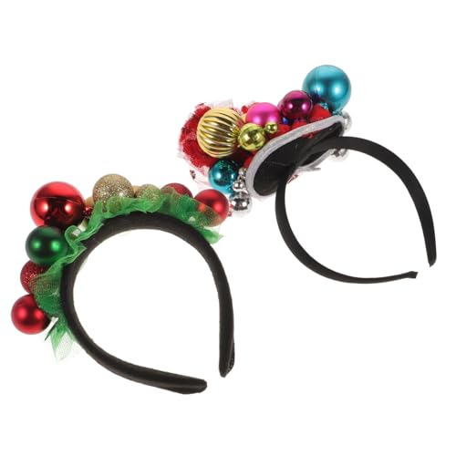 Gogogmee 2stücke Weihnachts-haarreifen Mit Glöckchen Festliche Haaraccessoires Für Erwachsene Für Weihnachten Und Partys von Gogogmee