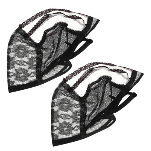 Gogogmee 2 Stück Atmungsaktive Ultradünne Perückennetz Haarnetze Verstellbare Wig Caps für Frauen Leichtes Material mit Guter Luftzirkulation für Bequemen und Sauberes Styling von Gogogmee