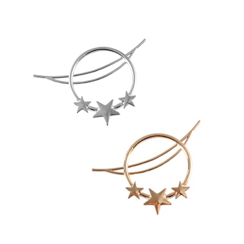 Gogogmee 2 Stück Boho Vintage Haarschmuck Teilig Frauen Haarnadeln Hochsteckfrisur Accessoires für Partys und Besondere Anlässe Komfortabel und Hautfreundlich Gold und Silber von Gogogmee