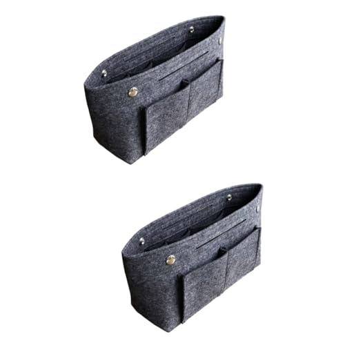 Gogogmee 2 Stück Tragetaschen-Einsatz Aus Filz Taschen-Organizer Mehrere Taschen Handtaschen-Organizer-Einsatz Für Handy Geldbörse Make-up Reisen von Gogogmee
