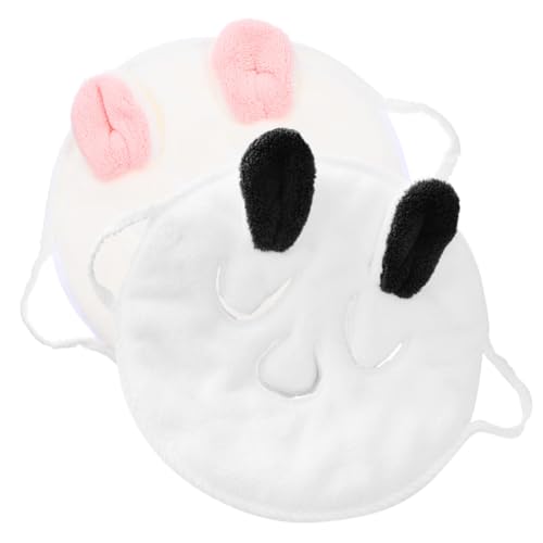 Gogogmee 2 Stück Feuchtigkeitsspendende Gesichtsmaske aus Dickem Korallenvlies Hot Compress Face Steaming Towels mit Pflegender Wirkung Wiederverwendbar Fördert Nährstoffaufnahme bei von Gogogmee