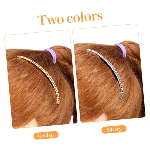 Gogogmee 2 Stück Haarkämme Gold Silber Haarspangen Dezente Haarschmuck Accessoires für Damen Vielseitig für Alltag Party und Schule Geeignet von Gogogmee