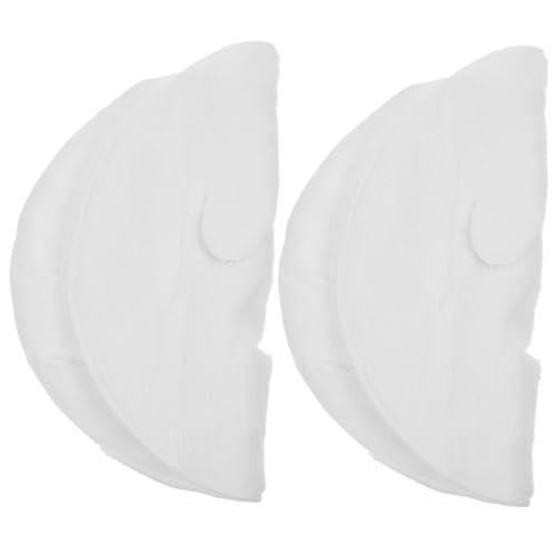 Gogogmee 2 Stück Hot Compress Fleece Gesichtstuch Wiederverwendbare Doppellagige Gesichtsmaske für Damen Angenehm Tragbar Verbessert Hautpflegeeffekt Kompakt für Unterwegs von Gogogmee