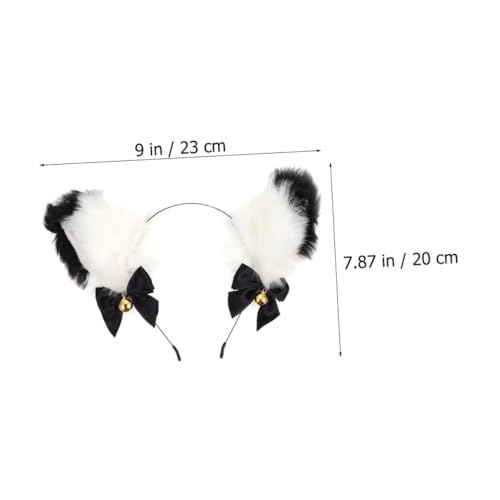 Gogogmee 2 Stück Katzenohren Haarreif Plüsch Tierohren Stirnband Weich Hautfreundlich für Karneval Geburtstag Cosplay Party Zubehör von Gogogmee