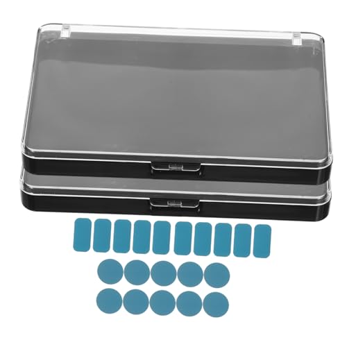 Gogogmee 2stücke Leere Make-up Lidschatten-palette Leere Lidschatten Pan Kosmetik Pan Für Blush Highlighter Contour Mit Transparentem Deckel Für Effiziente Organisation Und Reisen von Gogogmee