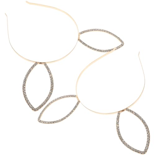 Gogogmee 2 Stück Metall Stirnband mit Hasenohren und Funkelnden Strasssteinen Teiliges Party Haarband für Damen Leichtes Komfortables Halloween Accessoire für Glamourösen Look von Gogogmee