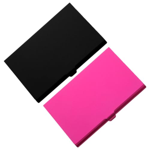 Gogogmee 2 Stück Metall Visitenkartenetui für Sublimation Kartenbox und Abriebfest Hot Stamping Kartenhalter für Geschäftskarten von Gogogmee