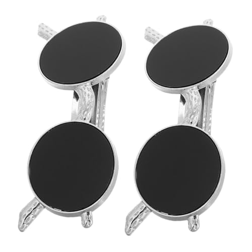 Gogogmee 2 Stück Metallic Vintage Sonnenbrillen Haarspangen mit Rutschfestem Rückclip Vielseitige Haarclips und Haarnadeln für Damen und Mädchen Modische Alligator Haarschmuck für Alltag von Gogogmee