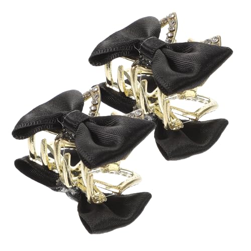 Gogogmee 2 Stück Mini Haarklammern mit Schleifen Design Kleine Haarklammern für Leichte Haarspangen für Mädchen und Frauen Praktische Mini Claw Clips für Dünnes und Dickes Haar Teiliges von Gogogmee