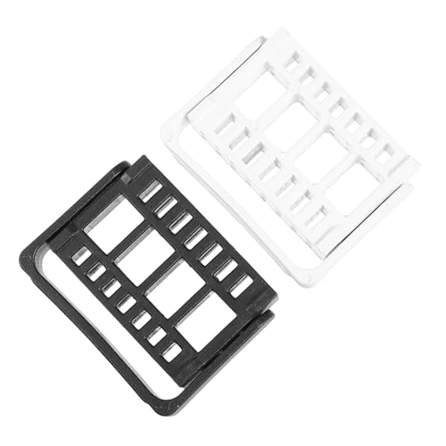 Gogogmee 2 Stück Nagelbohrer Zubehörhalter mit Fächern Praktischer Organizer für Nagelfräser für Nagelstudios und Heimgebrauch Schwarz und Weiß von Gogogmee