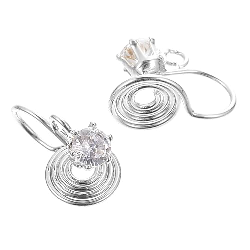 Gogogmee 2 Stück Non Pierced Ohrclips Goldbeschichtung Silber DIY Ohrschmuck Basis Schmerzfrei Ohrclip Rohlinge für Schmuckherstellung Teiliges für Frauen Freundin Mutter von Gogogmee