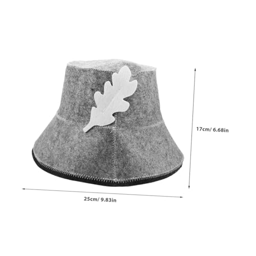 Gogogmee 2 Stück Saunahut aus Dickem Filz Atmungsaktiv und Feuchtigkeitsabsorbierend Komfortable Kopfbedeckung für Damen und Herren für Sauna Dampfbad und Spa Anwendungen von Gogogmee