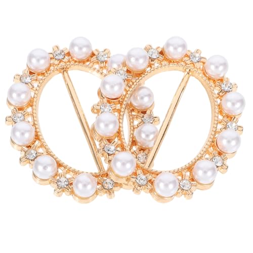 Gogogmee 2 Stück Schalring Clips Legierung Multifunktionale Seidenschal Schnallen für Damen Leicht Anzubringen Elegant und Rutschfest für T Shirts Pullover und Schals von Gogogmee