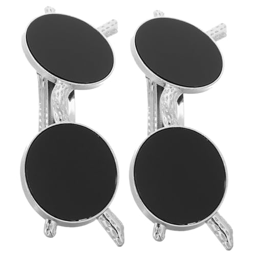 Gogogmee 2 Stück Schwarze Haarklammern mit Sonnenbrillen design Federleichte Haarspangen mit Starkem Metallclip Vielseitig für Damen und Mädchen für Haarlängen als Modisches Accessoire von Gogogmee