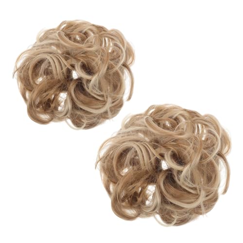 Gogogmee 2stücke Synthetischer Messy Bun Haarclip Haarteil Für Damen Gewelltes Chignon-haarschmuck Unsichtbares Haargummi Für Voluminöse Frisuren Wiederverwendbar Für Alltag Und von Gogogmee