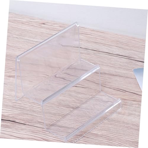 Gogogmee 2 Stück Teiliges Acryl Aufbewahrungsregal Doppelstöckig Transparent Multifunktional Platzsparend Großer Stauraum für Geldbörsen und Sammlerstücke Langlebiges Material für von Gogogmee