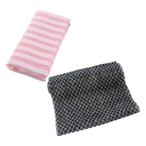Gogogmee 2 Stück Teiliges Dusch handtuch Sanftes Peeling badetuch mit Weichem Hautfreundlichem Material Leichtes Körper peeling für Dusche und Bad Geeignet für Nacken Schultern Füße von Gogogmee
