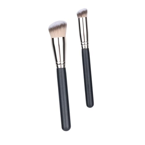 Gogogmee 2 Stück Teiliges Foundation Concealer Make Up Pinsel Weiche Kosmetikblender für Creme Flüssig und Puder Make Up Professionelles Gesichtspinsel Zubehör für Damen und Mädchen von Gogogmee