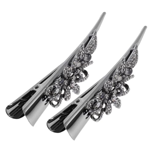 Gogogmee 2 Stück Teiliges Große Metallische Haarklammern mit Funkelnden Strasssteinen Dekorative Haarspangen für Frauen Vielseitige Styling haarclips Fester Sitz für Alltag und Party von Gogogmee