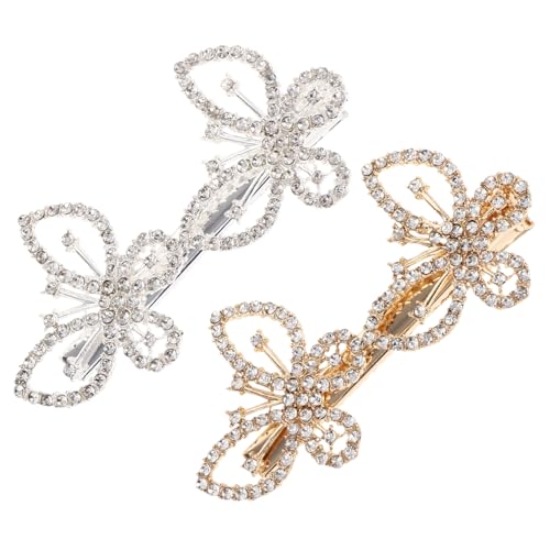 Gogogmee 2 Stück Teiliges Haarklammern mit Funkelnden Strasssteinen Retro Bobby Pins in Gold und Silber Süße Haarspangen für Damen und Mädchen Vielseitig für Partys Alltag und Hochzeiten Gogogmee 2 Stück Teiliges Haarklammern mit Funkelnden Strasssteinen Retro Bobby Pins in Gold und Silber Süße Haarspangen für Damen und Mädchen Vielseitig für Partys Alltag und Hochzeiten von Gogogmee