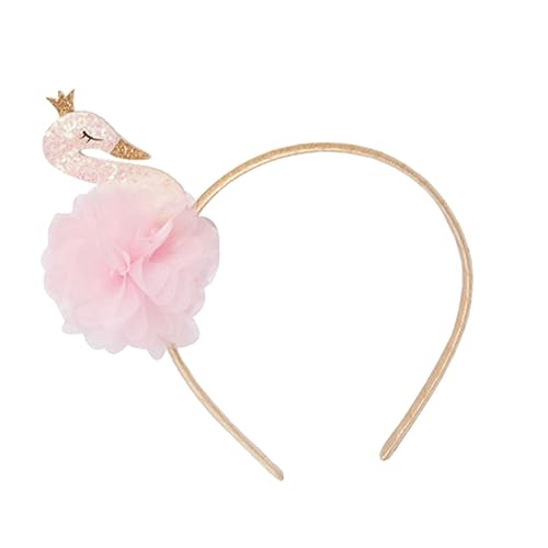 Gogogmee 2 Stück Teiliges Party Haarset mit Rosa Blumen und Leichter Haarschmuck Bestehend aus Haarspange und Haarreifen für Mädchen Cosplay und Festliche Anlässe von Gogogmee