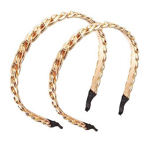 Gogogmee 2 Stück Ketten Haarreifen Für Frauen Metall Stirnband in Gold Eleganter Haarschmuck Für Partys Und Hochzeiten Schlichte Und Modische Haaraccessoires Gogogmee 2 Stück Ketten Haarreifen Für Frauen Metall Stirnband in Gold Eleganter Haarschmuck Für Partys Und Hochzeiten Schlichte Und Modische Haaraccessoires von Gogogmee