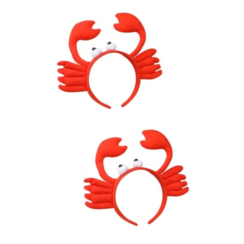 Gogogmee 2 Stücke Krabben Haar Band Plüsch Headwear Air Hoop Nicht-fading Nicht-verformung Stirnband Für Altersgruppen von Gogogmee
