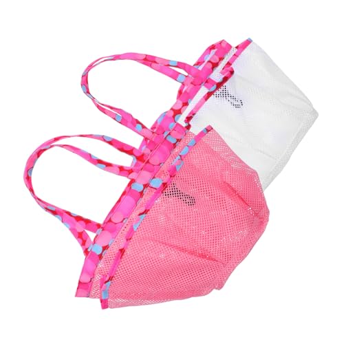 Gogogmee 2 Stücke Mesh Duschkorb mit Großer Kapazität Tragbarer Schnell Trocknender Netz Aufbewahrungskorb für Damen für Outdoor Fitnessstudio Reisen Schwimmen Strand und Camping von Gogogmee