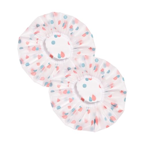 Gogogmee 2stücke Wasserdichte Badekappen Für Damen Multifunktionale Schlafhauben Für Längeres Haar Duschen Schlafen Und Make-up Material Und von Gogogmee