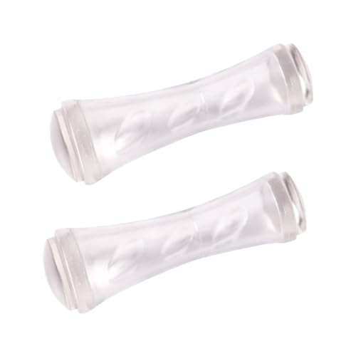 Gogogmee 2 Stücke Zuverlässige Nagel Art Stempel Doppel Ended Maniküre Werkzeuge Einfacher Stempelkopf Transparent für Selbstgemacht Nageldesign Nagelkunst für Zuhause und Salon von Gogogmee
