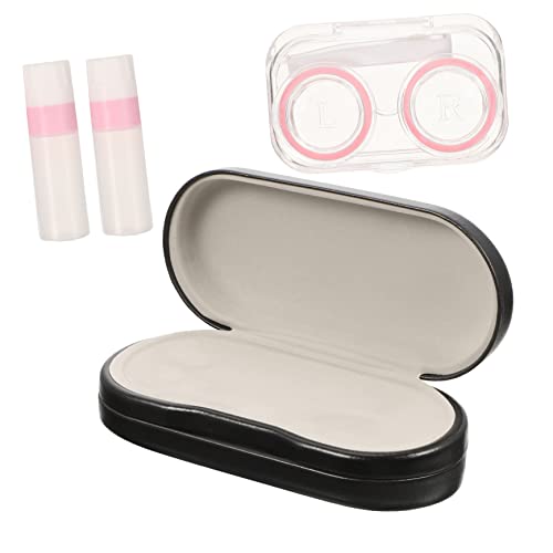 Gogogmee 1satz Doppelseitiger Brillen-Organizer Mit Pu-außenmaterial Tragbare Brillenbox Für Reisen Und Zuhause Inklusive Zubehör Zur Einfachen Handhabung Für Verschiedene von Gogogmee