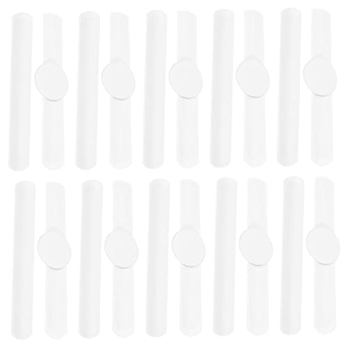 Gogogmee 20 Stck Teiliges Weißes Schnapparmband Blanko DIY Slap Armbänder aus Langlebigem PVC für Kindergeburtstag Mädchenparty Personalisierbare Mitgebsel und Kreative Bastelideen von Gogogmee