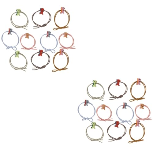 Gogogmee 20stücke Cartoon Haargummis Für Mädchen Elastische Dinosaurier-haarbänder Bunten Farben Haaraccessoire Für Alltag Und Besondere Anlässe von Gogogmee