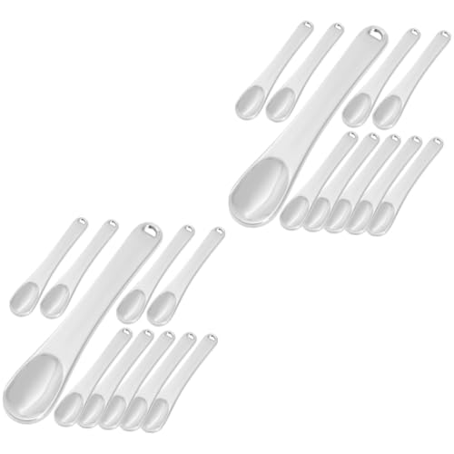 Gogogmee 2 Sets Hautpflegespatel Für Gesichtscreme-make-up-löffel Mit Messloch Legierungsmaterial Für Gleichmäßiges Auftragen 10 Stück * 2 von Gogogmee