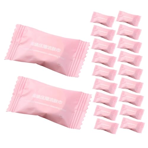 Gogogmee Tragbares Handtuch Komprimierte Handtücher Aus 100% Einweg Gesichtstücher Für Reisen Tragbar Und Praktisch Im Pinken Beutel Ideal Für Zuhause Camping Und Unterwegs Hochwertige Handtücher von Gogogmee