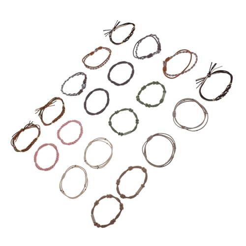 Gogogmee 20 Stück Teiliges Boho Haargummi Elastische Kleine Haarschleifen Haarbänder Handgefertigt für Frauen Mädchen Vielseitig Leicht Bequem für Alltag Party Geburtstag von Gogogmee