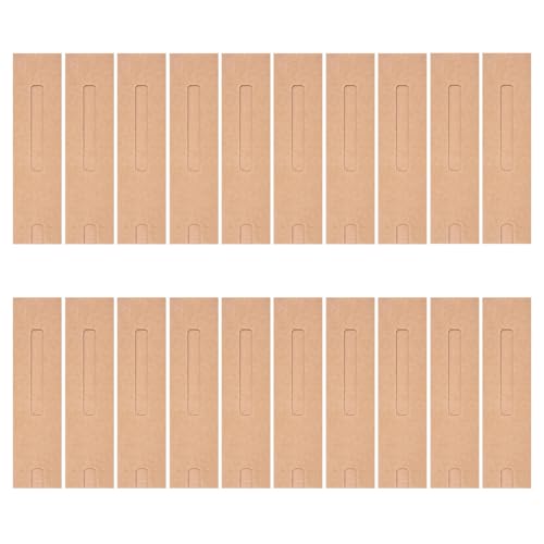 Gogogmee 20 Stück Teiliges Kraftpapier Stifthüllen Einzelschreiber Schutzhüllen Papier Stiftetui Praktisch für Kugelschreiber Geschenkverpackung Umweltfreundlich Robust für Büro Schule von Gogogmee