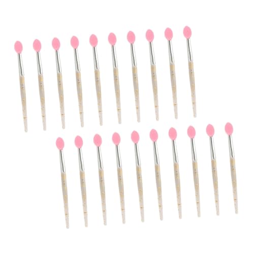 Gogogmee 20 Stück Teiliges Mini Silikon Lippenpinsel Transparent mit Glitzer Präziser Lip Makeup für Lippenstift und Flüssige Kosmetik Kompakt und Handlich für Unterwegs für Damen und von Gogogmee